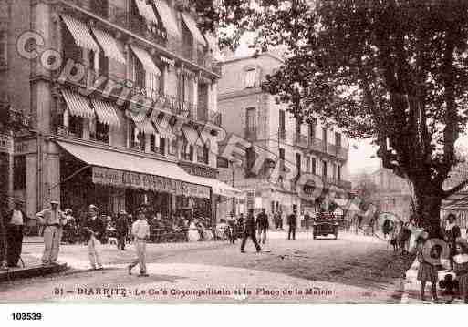 Ville de BIARRITZ, carte postale ancienne