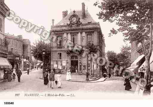 Ville de BIARRITZ, carte postale ancienne