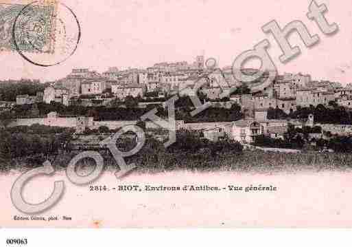 Ville de BIOT, carte postale ancienne