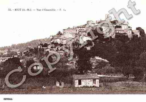 Ville de BIOT, carte postale ancienne