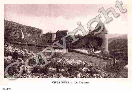 Ville de CABRERETS, carte postale ancienne