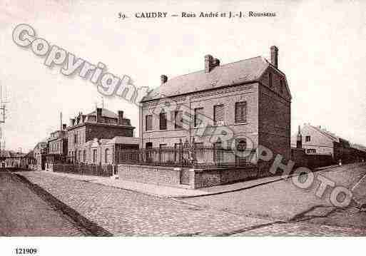 Ville de CAUDRY, carte postale ancienne