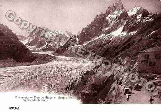 Ville de CHAMONIXMONTBLANC, carte postale ancienne