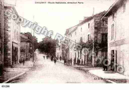 Ville de CHAUNAY, carte postale ancienne