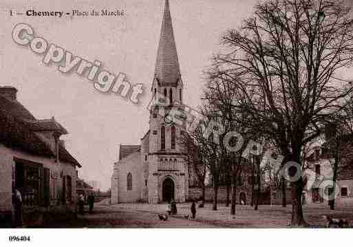 Ville de CHEMERY, carte postale ancienne