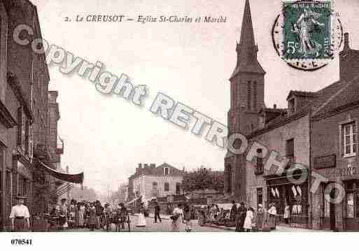 Ville de CREUSOT(LE), carte postale ancienne