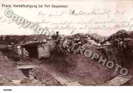 Ville de DOUAUMONT, carte postale ancienne