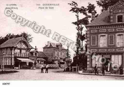 Ville de GODERVILLE, carte postale ancienne