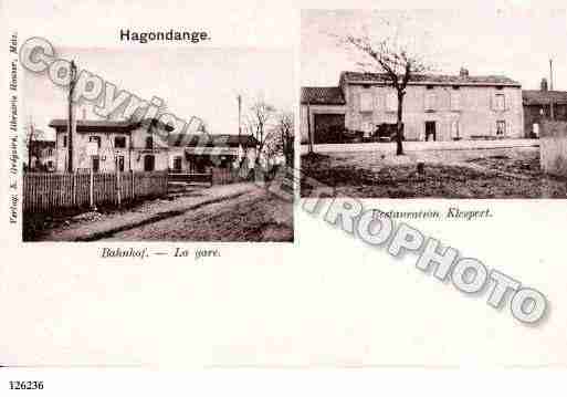 Ville de HAGONDANGE, carte postale ancienne