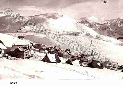 Ville de HUEZ, carte postale ancienne