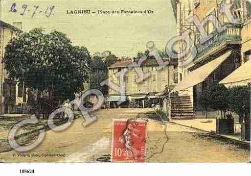 Ville de LAGNIEU, carte postale ancienne