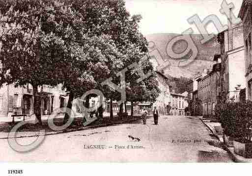 Ville de LAGNIEU, carte postale ancienne