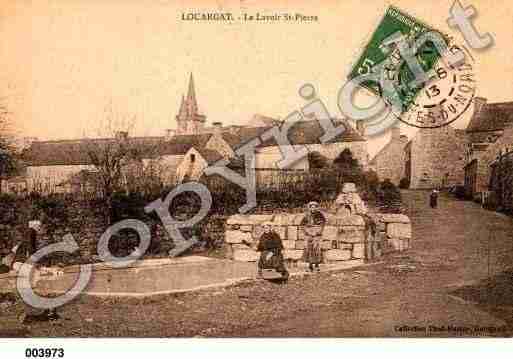 Ville de LOUARGAT, carte postale ancienne