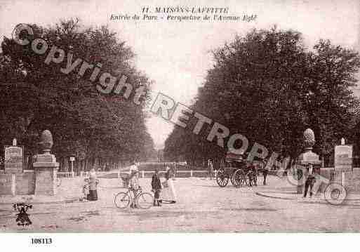 Ville de MAISONSLAFFITTE, carte postale ancienne