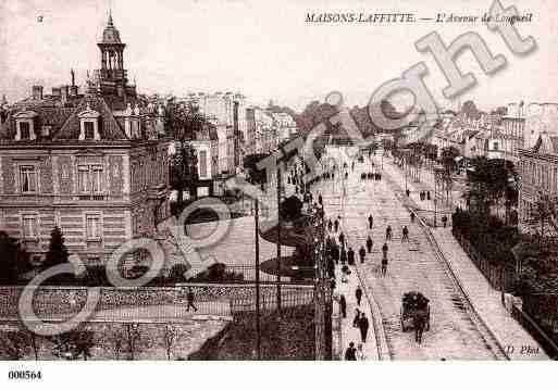 Ville de MAISONSLAFFITTE, carte postale ancienne