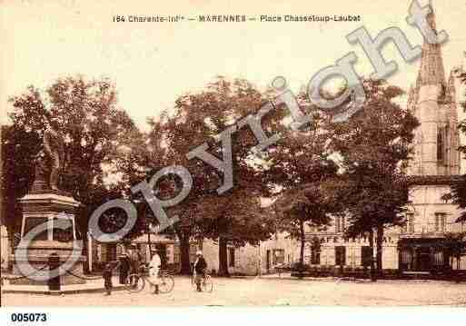 Ville de MARENNES, carte postale ancienne