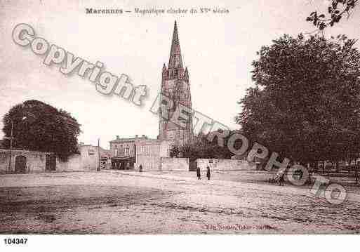 Ville de MARENNES, carte postale ancienne