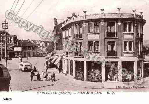 Ville de MERLEBACH, carte postale ancienne