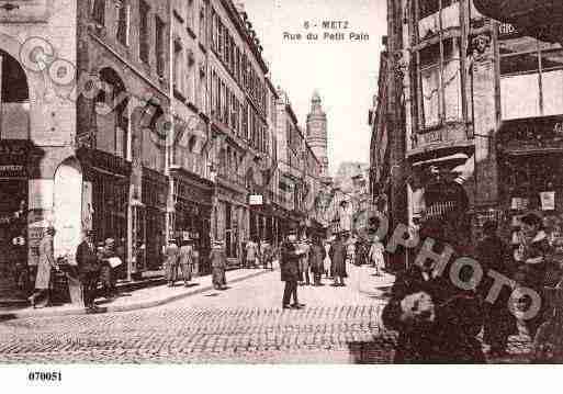 Ville de METZ, carte postale ancienne