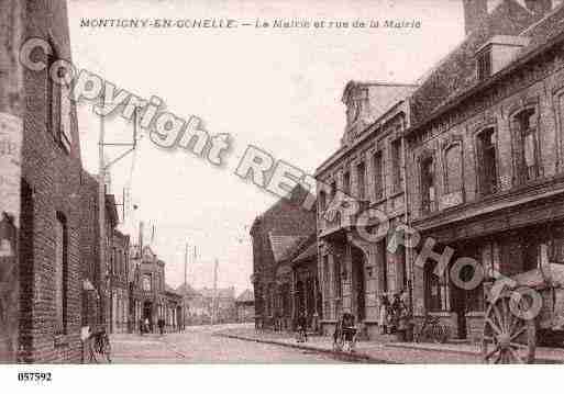 Ville de MONTIGNYENGOHELLE, carte postale ancienne