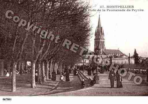 Ville de MONTPELLIER, carte postale ancienne