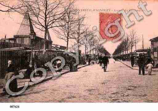 Ville de MONTREUIL, carte postale ancienne