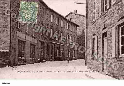 Ville de MONTROTTIER, carte postale ancienne