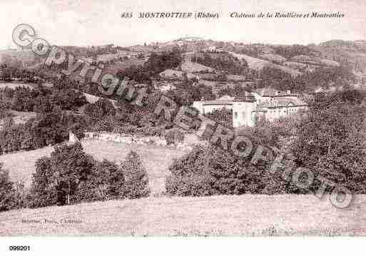 Ville de MONTROTTIER, carte postale ancienne