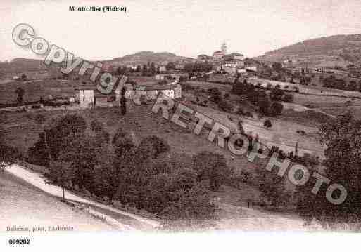 Ville de MONTROTTIER, carte postale ancienne