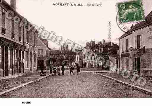 Ville de MORMANT, carte postale ancienne