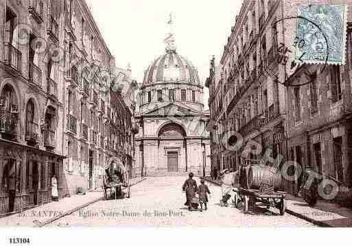 Ville de NANTES, carte postale ancienne