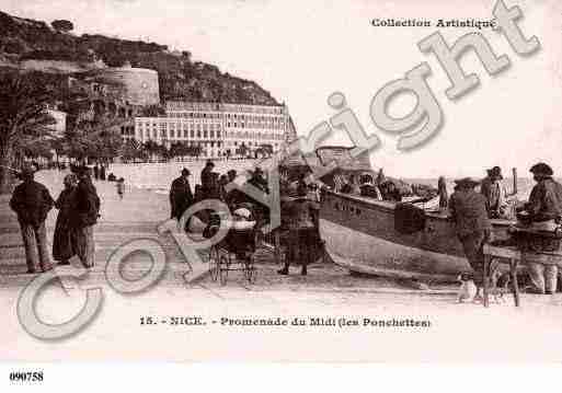 Ville de NICE, carte postale ancienne