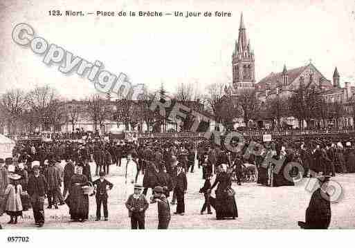 Ville de NIORT, carte postale ancienne