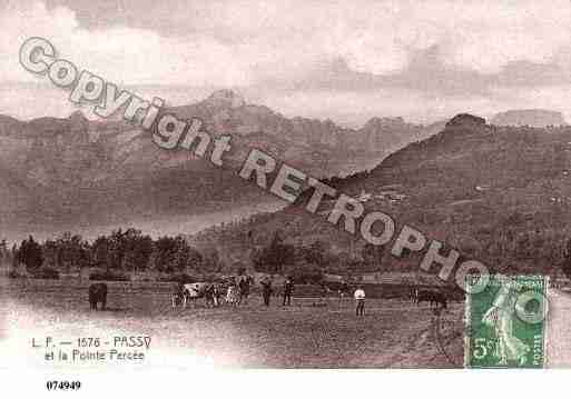 Ville de PASSY, carte postale ancienne