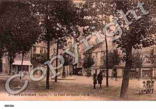 Ville de PITHIVIERS, carte postale ancienne