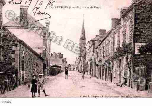 Ville de RETIERS, carte postale ancienne