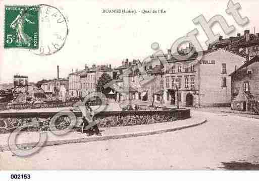 Ville de ROANNE, carte postale ancienne