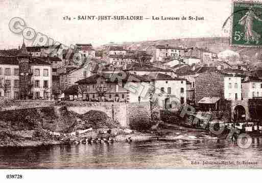 Ville de SAINTJUSTSAINTRAMBERT, carte postale ancienne