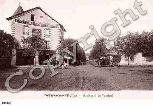 Ville de SOISYSURSEINE, carte postale ancienne