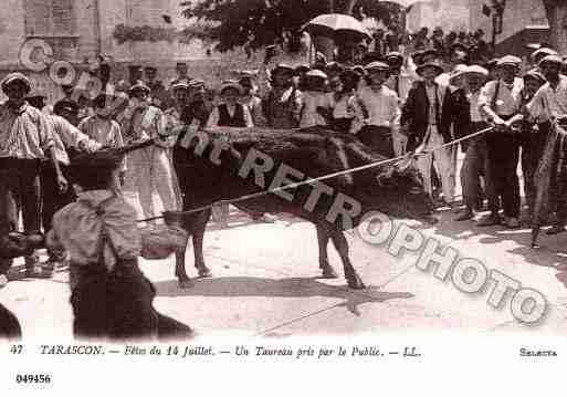 Ville de TARASCON, carte postale ancienne