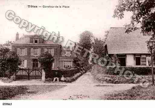 Ville de TOTES, carte postale ancienne