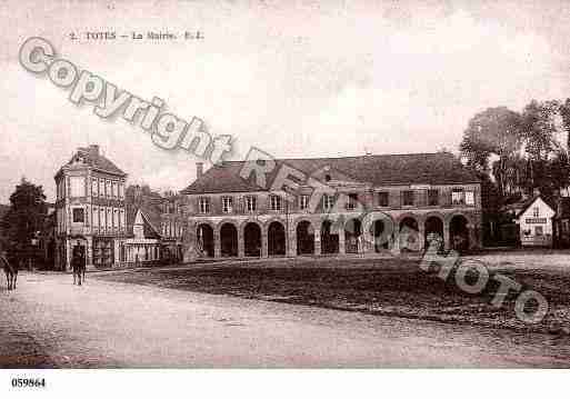 Ville de TOTES, carte postale ancienne