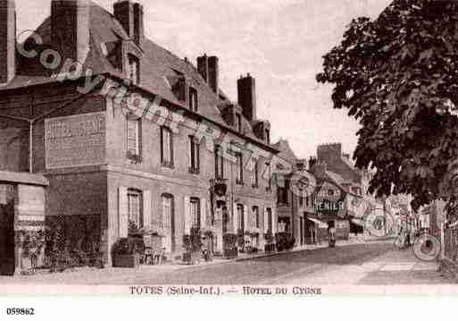 Ville de TOTES, carte postale ancienne