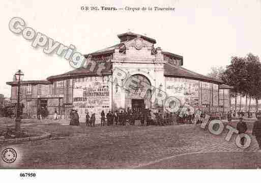 Ville de TOURS, carte postale ancienne