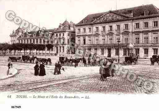 Ville de TOURS, carte postale ancienne