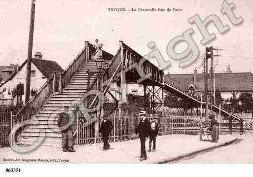 Ville de TROYES, carte postale ancienne