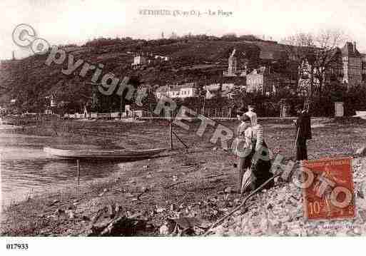 Ville de VETHEUIL, carte postale ancienne