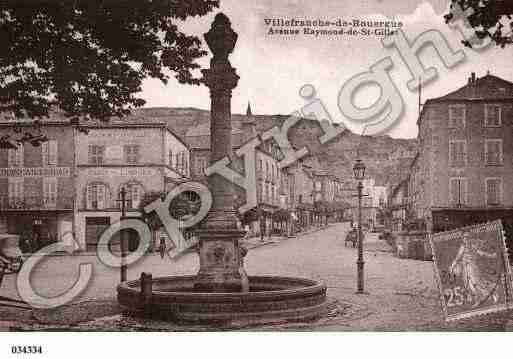 Ville de VILLEFRANCHEDEROUERGUE, carte postale ancienne