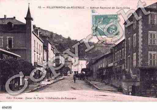 Ville de VILLEFRANCHEDEROUERGUE, carte postale ancienne