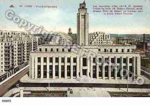 Ville de VILLEURBANNE, carte postale ancienne